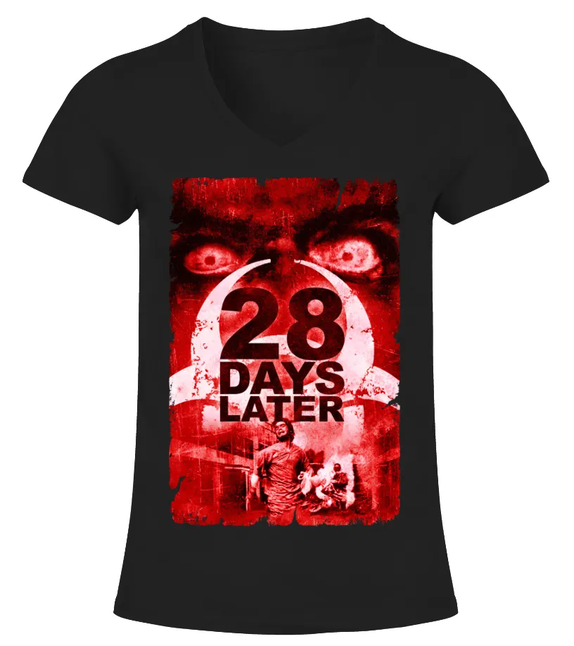 015 28 Days Later 2002 BK Camiseta cuello pico Mujer