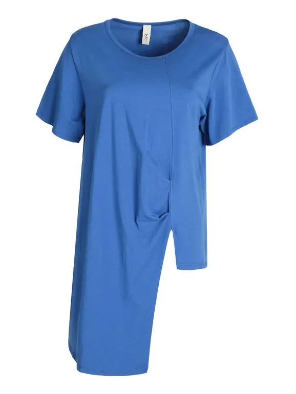 158c Maxi camiseta asimétrica manga corta mujer