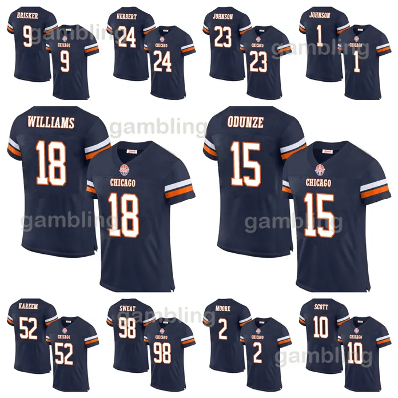 18 Williams 2024 Jerseys Roma Odunze DJ Moore Jaquan Brisker Darnell Wright Cole Kmet Devin Hester Walter Payton Montez Sweat Ke