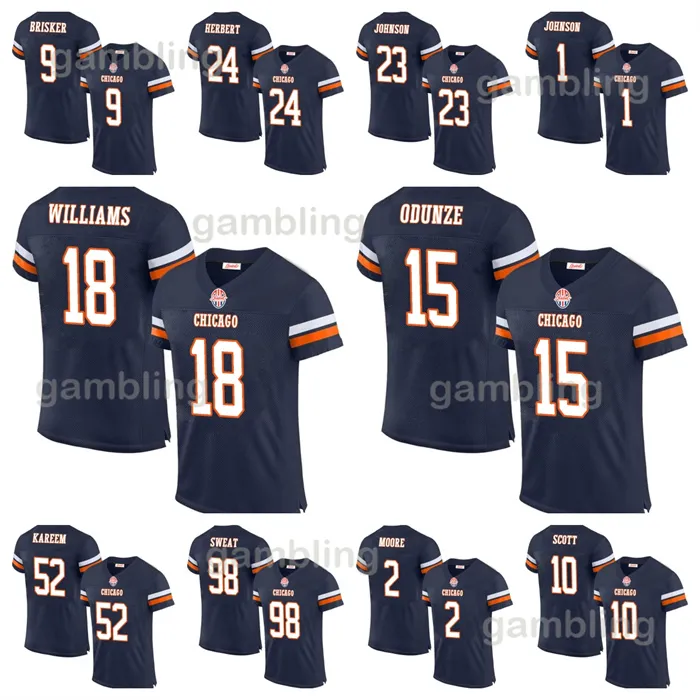 18 Williams 2024 Jerseys Roma Odunze DJ Moore Jaquan Brisker Darnell Wright Cole Kmet Devin Hester Walter Payton Montez Sweat Ke