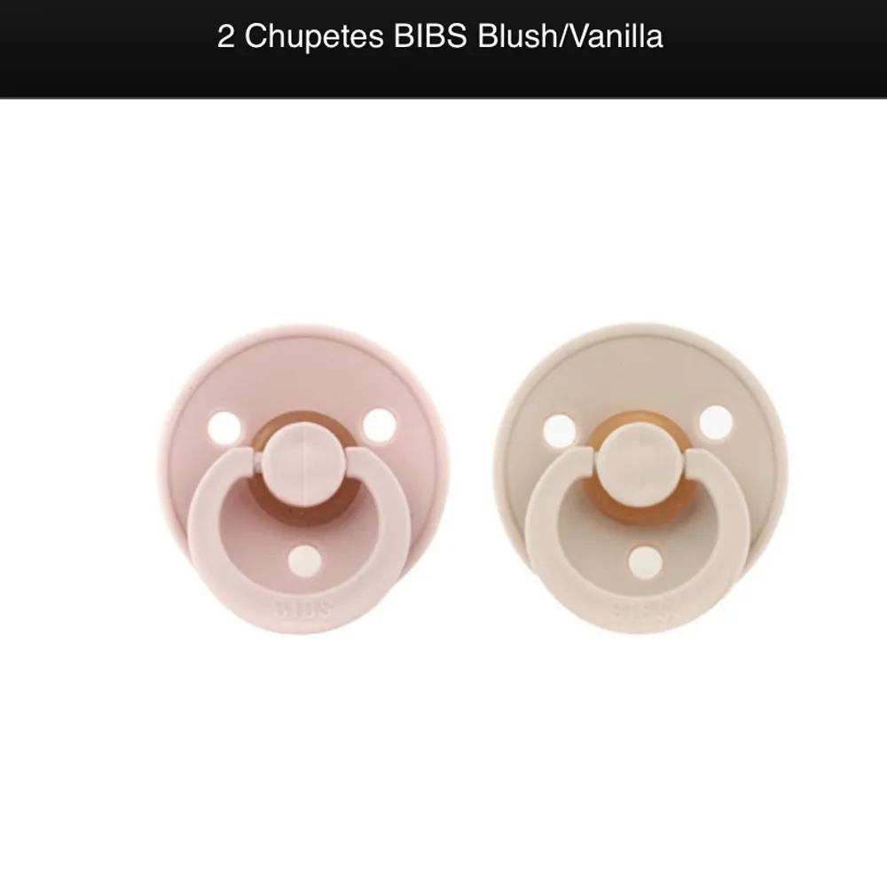 2 Chupetes BIBS Blush/Vanilla