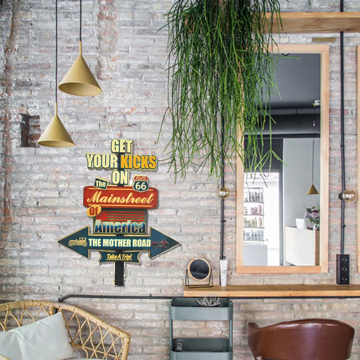 Adorno Pared Route 66