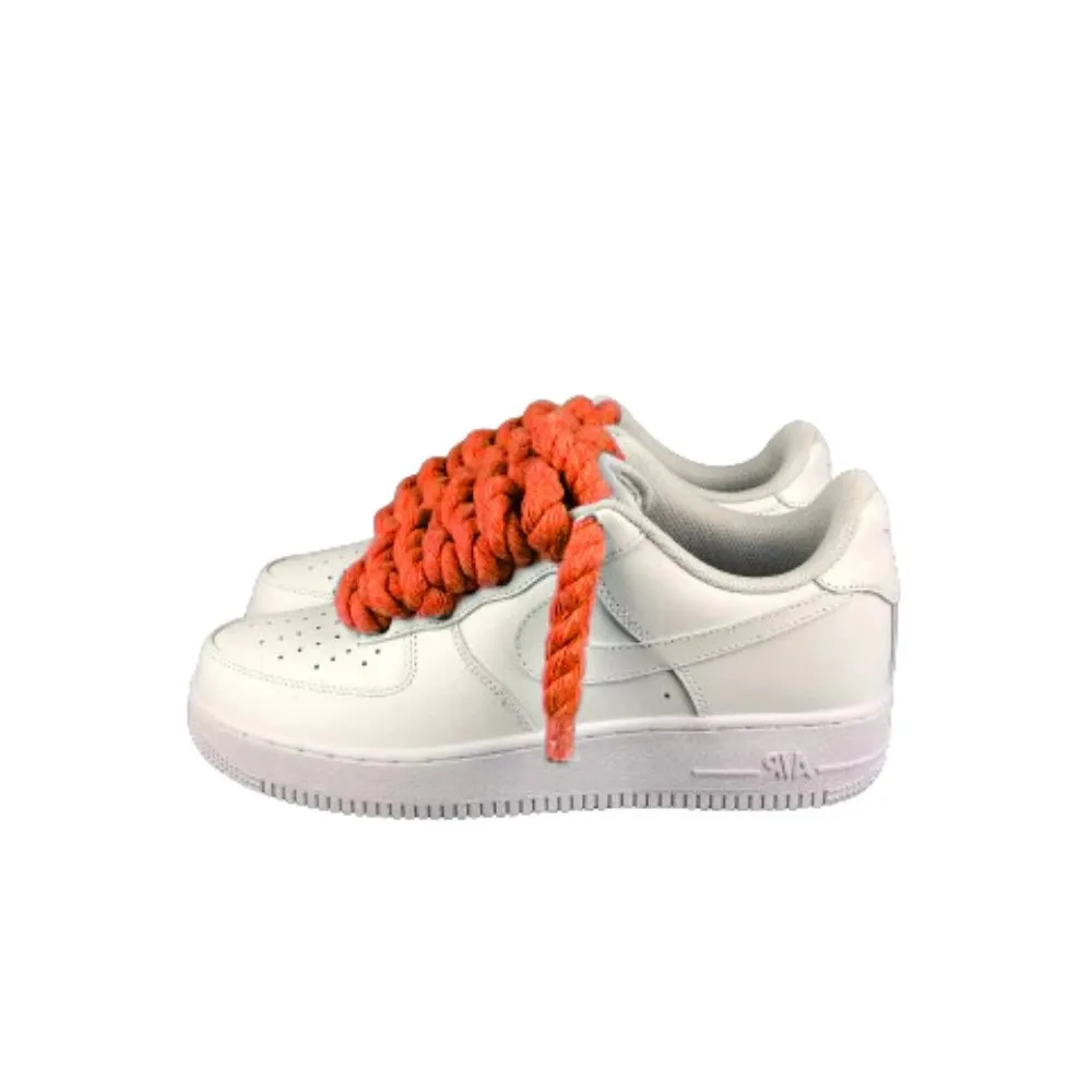 Air Force 1 Custom Lacet Corde Orange
