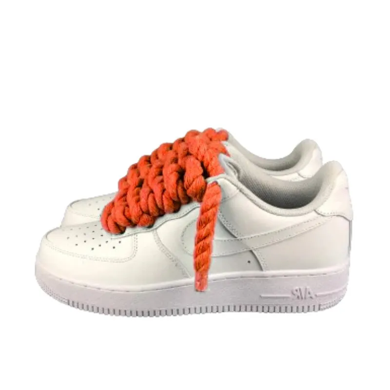 Air Force 1 Custom Lacet Corde Orange