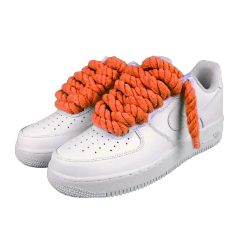 Air Force 1 Custom Lacet Corde Orange