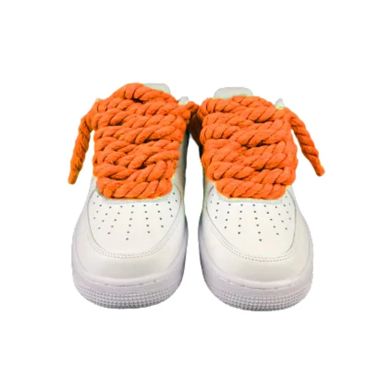 Air Force 1 Custom Lacet Corde Orange
