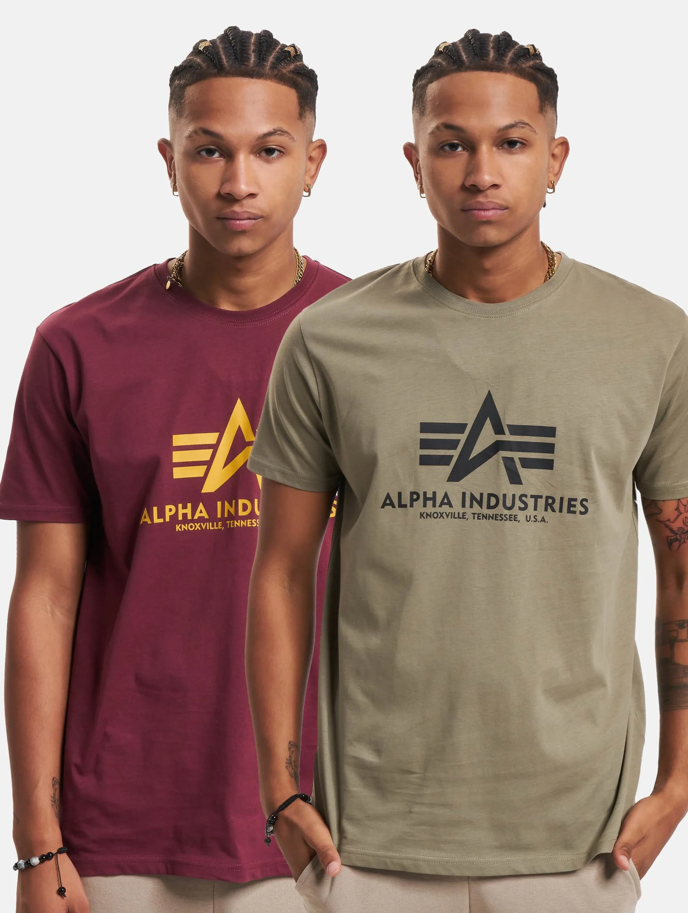 ALPHA INDUSTRIES ALPHA INDUSTRIES T2 PACK TSHIRTS