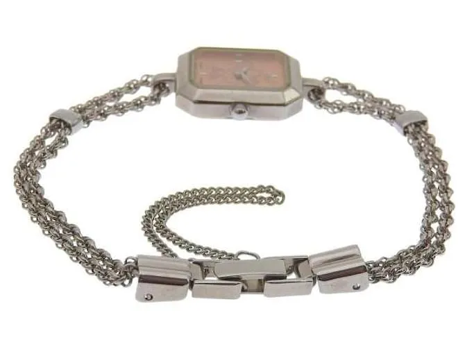 & Other Stories Alba Disney Minnie Reloj de Cuarzo para Mujer con Esfera Rosa Y150 5H80, metal plateado, Segunda mano en exc