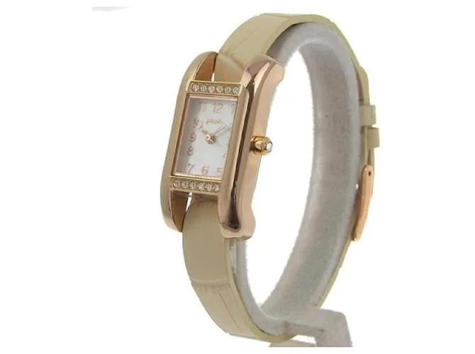 & Other Stories Folli Follie Reloj de cuarzo para mujer con diamantes de imitación en bisel y esfera GP Shell, GP de oro/Cue