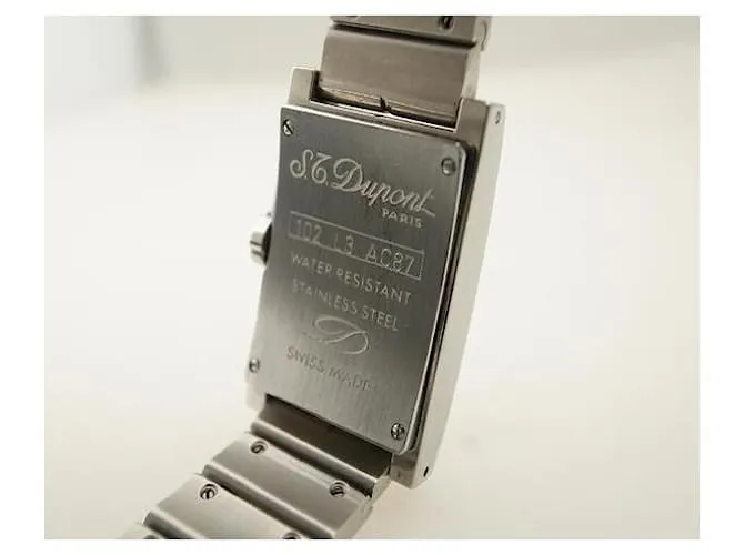 & Other Stories Reloj de Damas S.T. Dupont Geometry de Acero Inoxidable Cuarzo en Muy Buen Estado Plata 