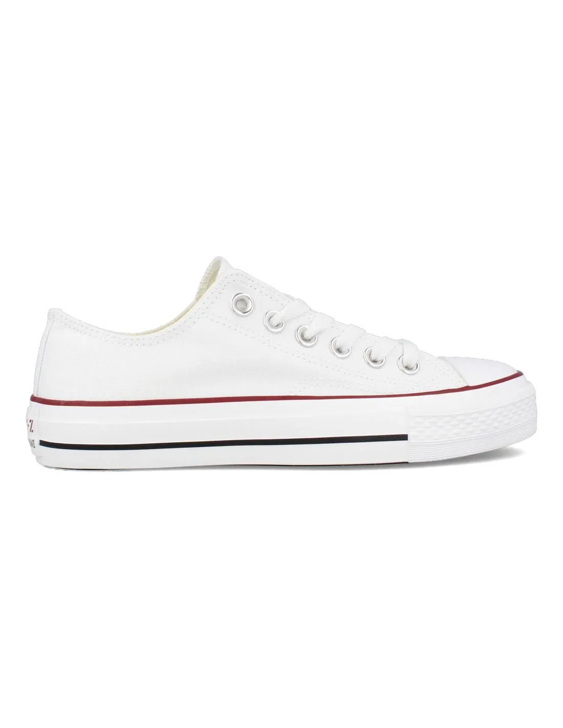 ANDY Z  ZAPATILLAS LONA BAJA BLANCA CORDONES