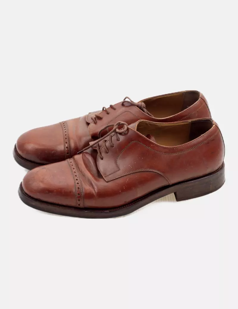 Angel infantes Zapato marrón cordones