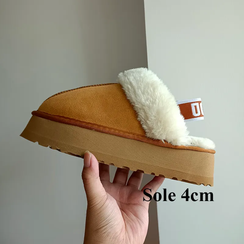 Australia plataforma tazz zapatillas funkette disquette tasman mujer diseñador moda invierno interior gamuza lana damas hogar cá