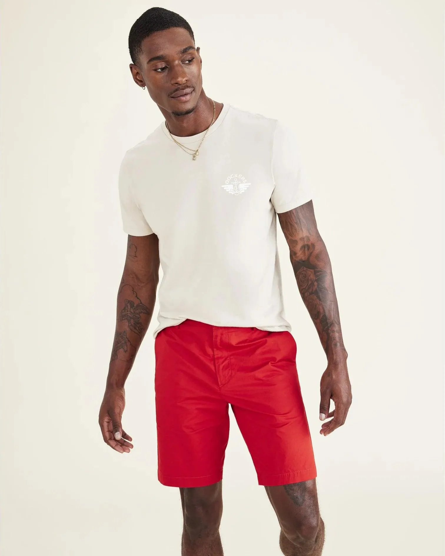 Bermuda Dockers Supreme Flex Modern Cherry Bomb Red