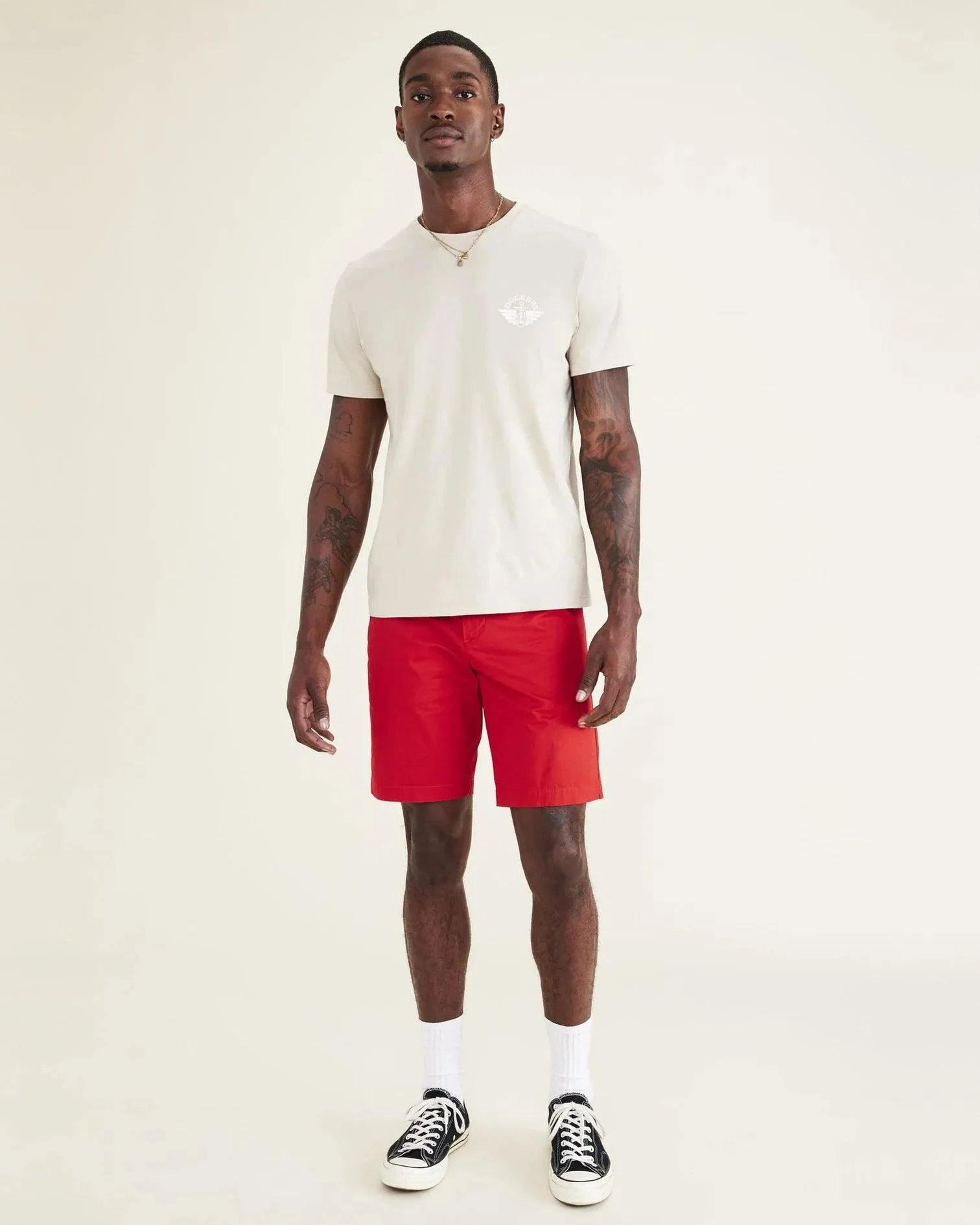Bermuda Dockers Supreme Flex Modern Cherry Bomb Red
