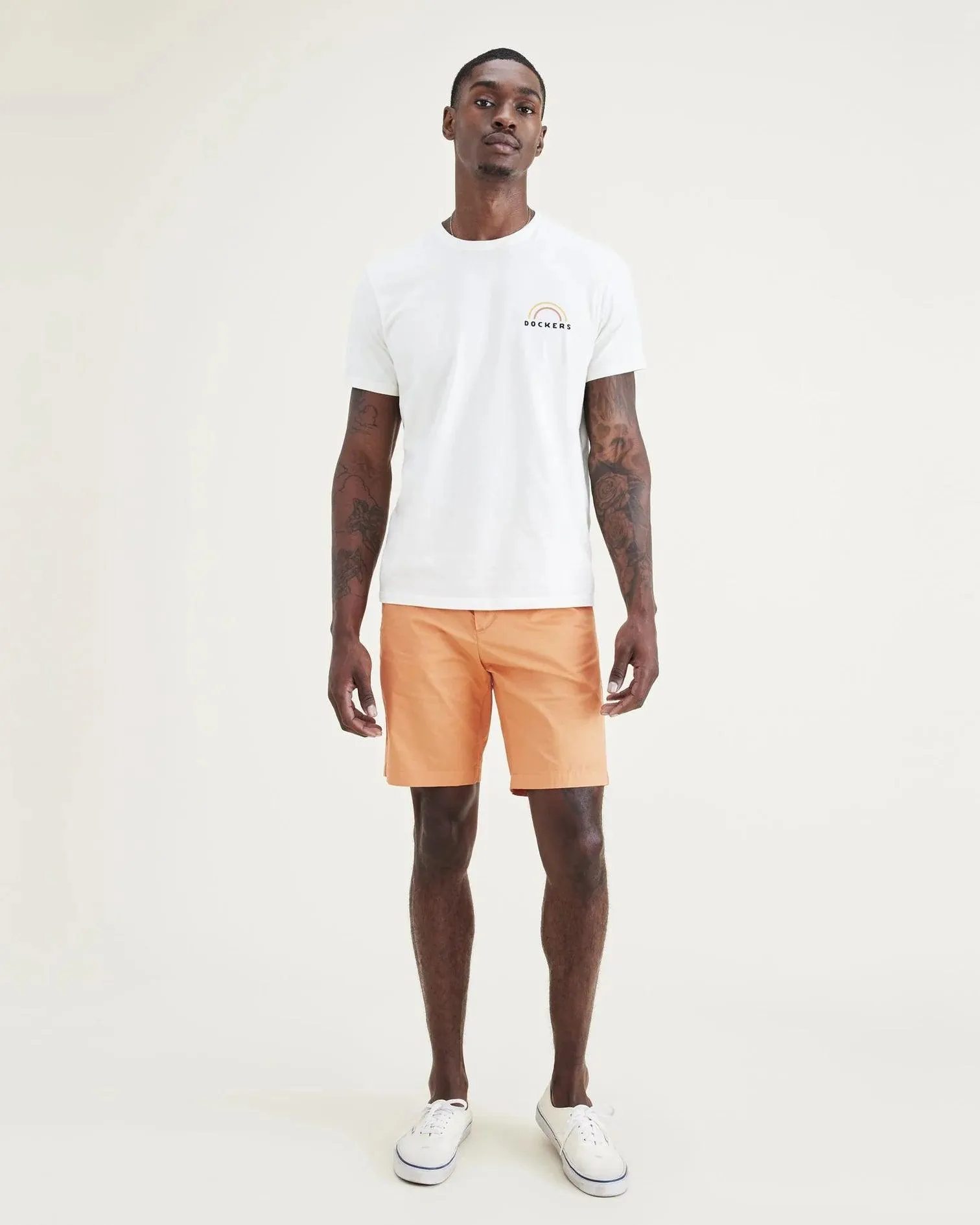 Bermuda Dockers Supreme Flex Modern Cherry Dusted Clay Orange