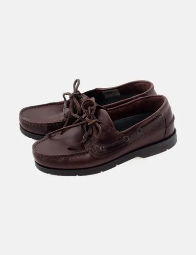 Bianca Náutico marrón cordones