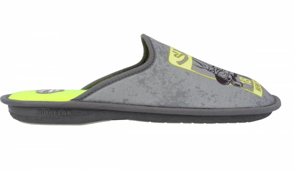 BIORELAX  ZAPATILLAS HOMBRE SKATER GRIS AMARILLO