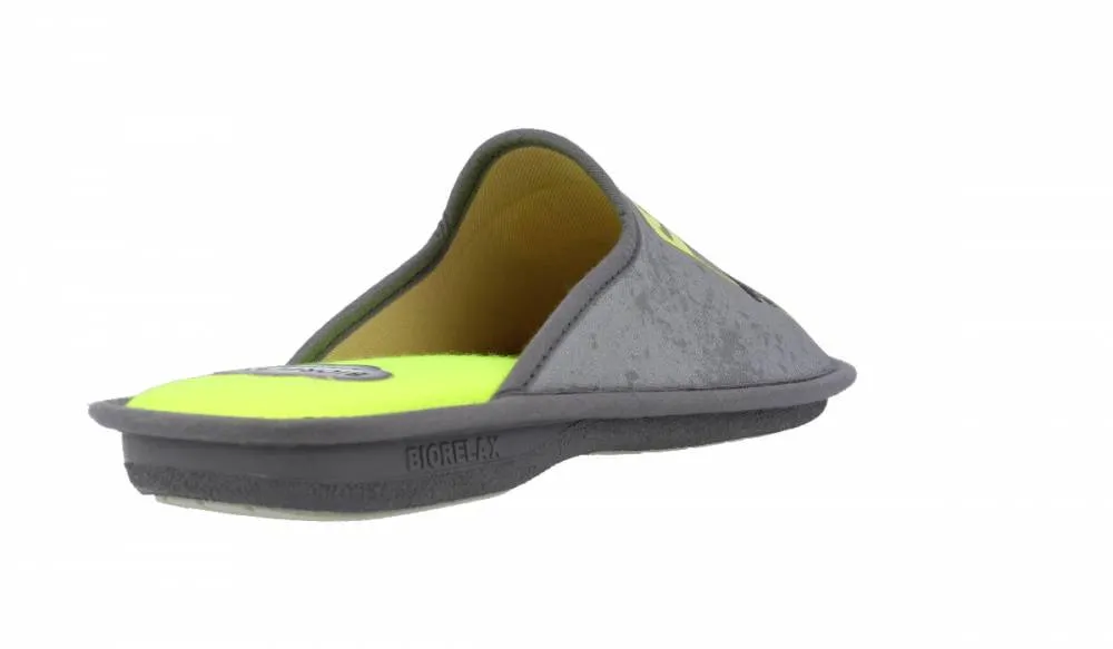 BIORELAX  ZAPATILLAS HOMBRE SKATER GRIS AMARILLO