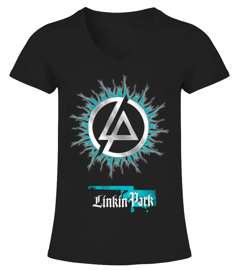 BK. Linkin Park (3) Camiseta cuello pico Mujer