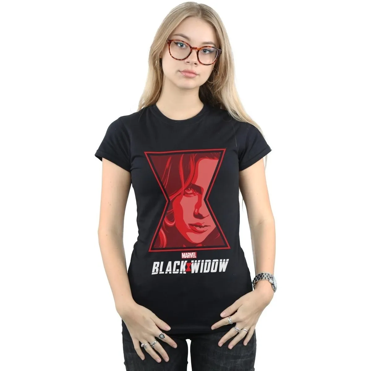 Black Widow Movie Logo Window