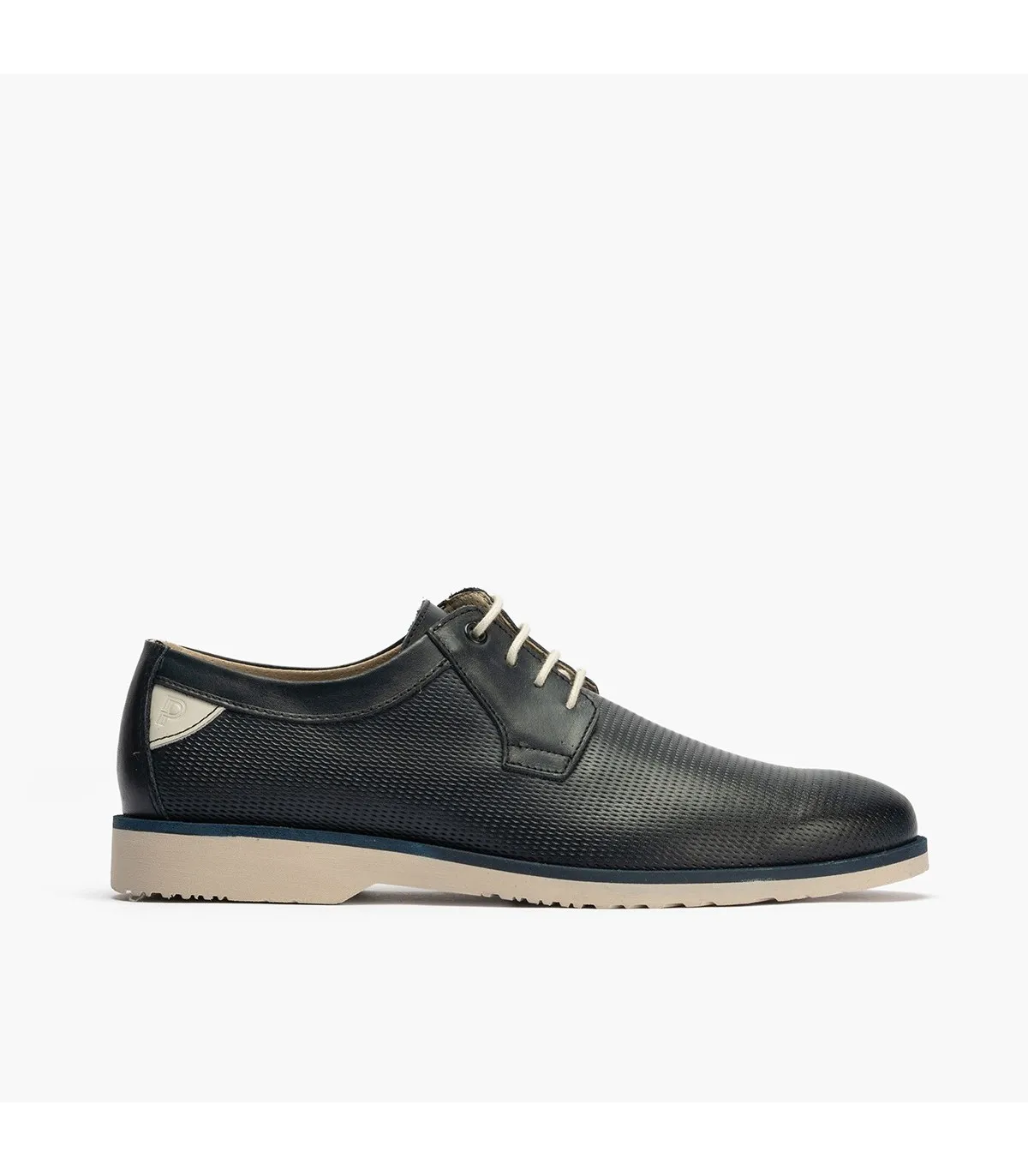 Blucher Marshall cordones hombre piel AZUL
