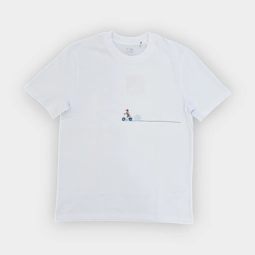 Blueblue Chihuahua – Camiseta algodón orgánico Perro motorizado white