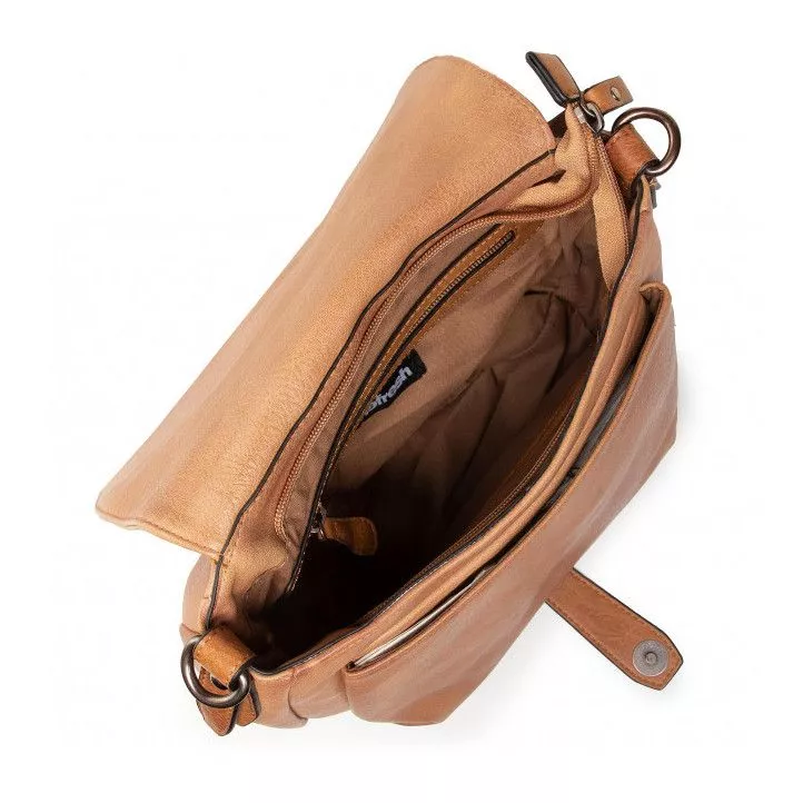 bolsos Refresh color camel perforado
