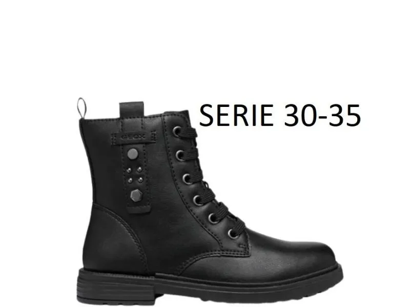 BOTA DE CORDONES ECLAIR GEOX EN COLOR NEGRO J469QM