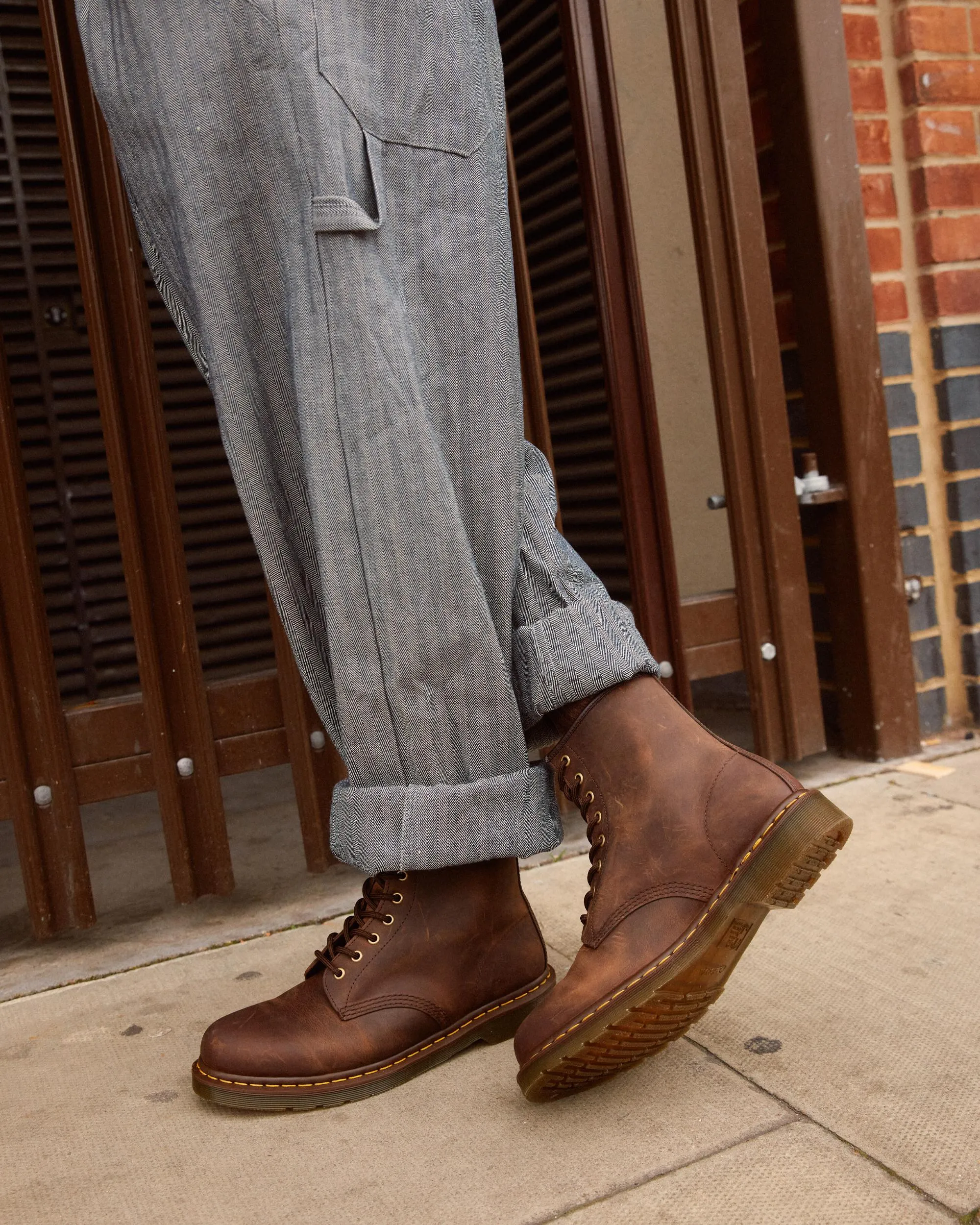 Botas 1460 de piel Crazy Horse