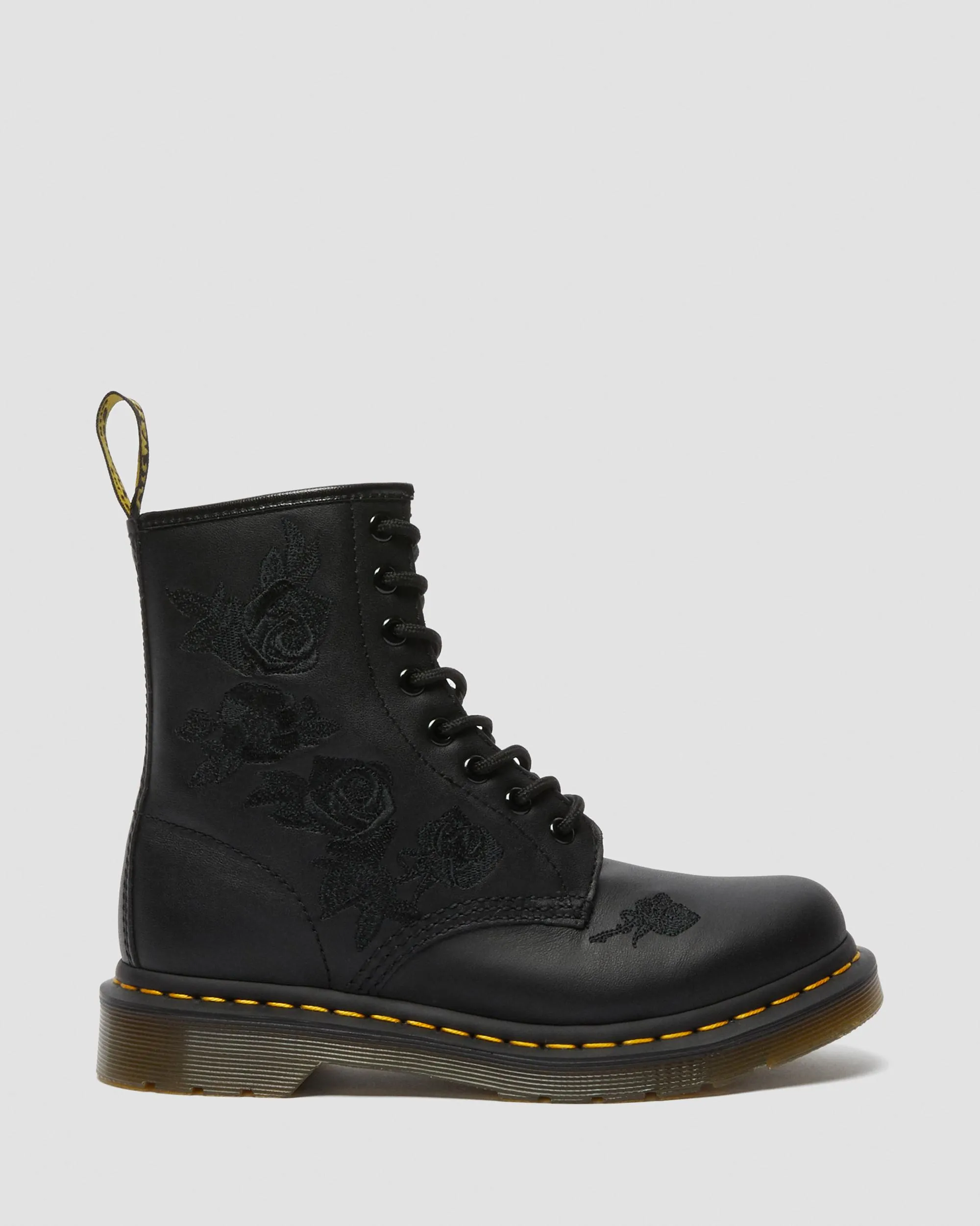 Botas 1460 Vonda Mono Rose Floral de piel