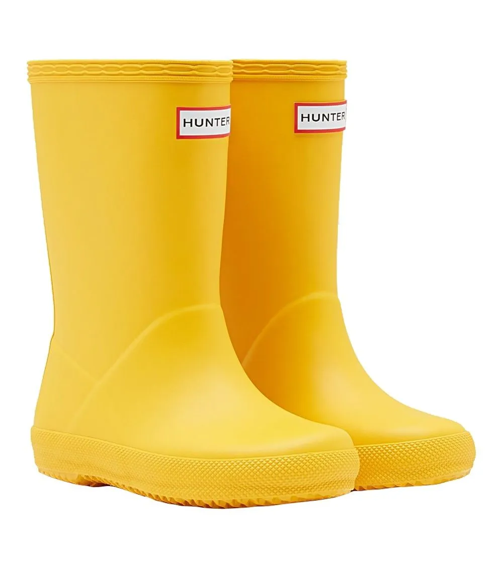 BOTAS  AGUA HUNTER PLANAS CLASICAS ORIGINAL AMARILLO