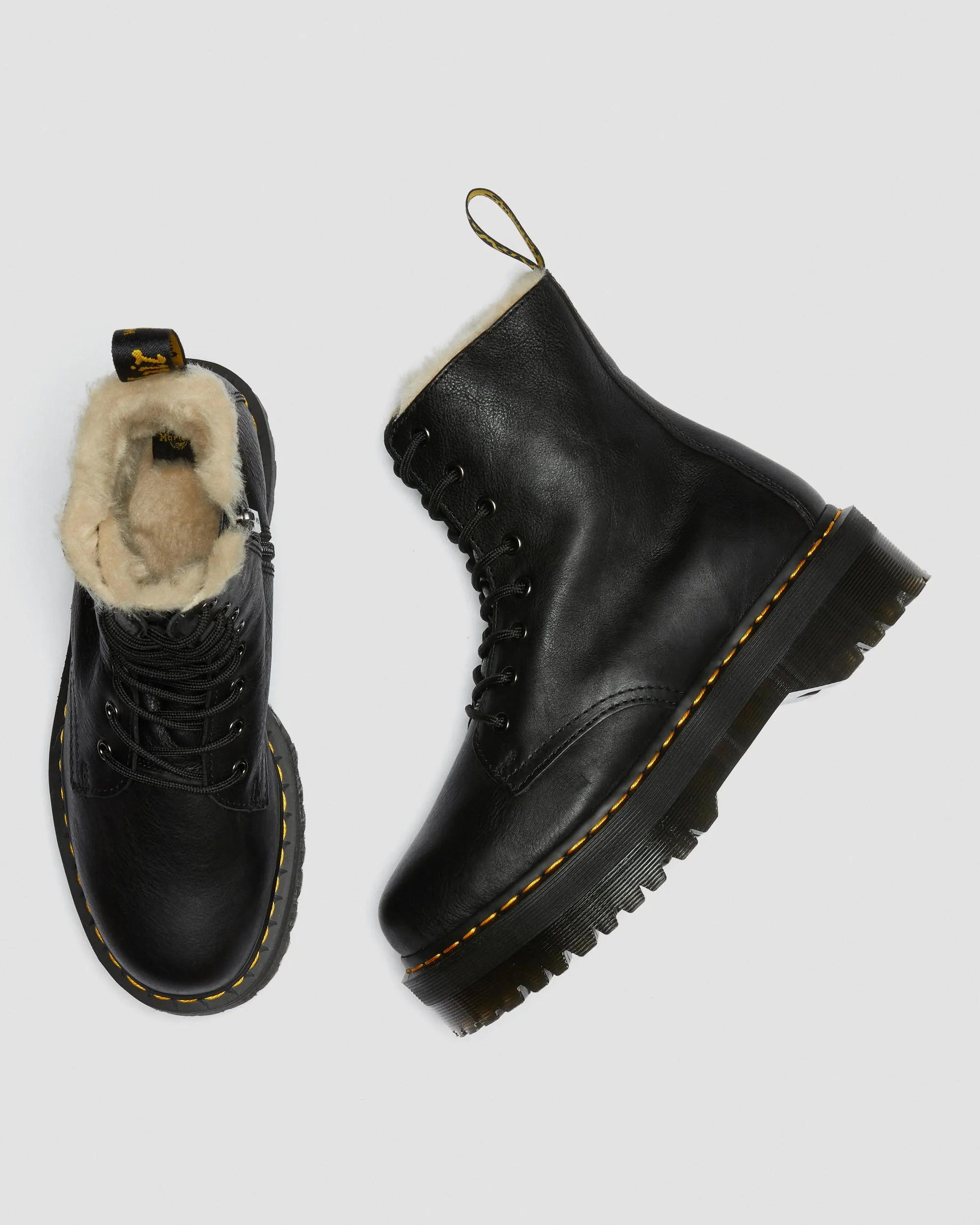 Botas con plataforma Jadon de piel con forro sintético