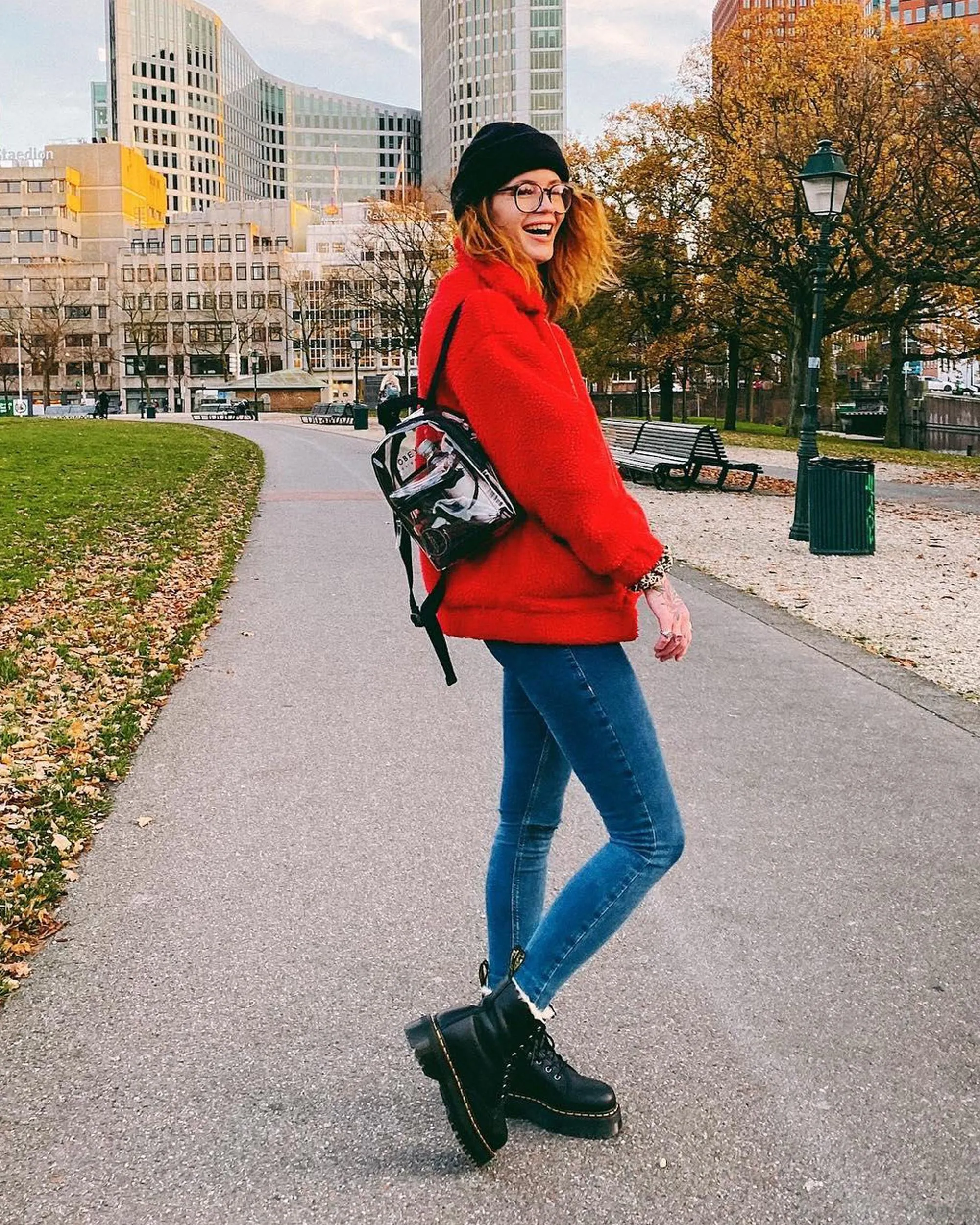 Botas con plataforma Jadon de piel con forro sintético