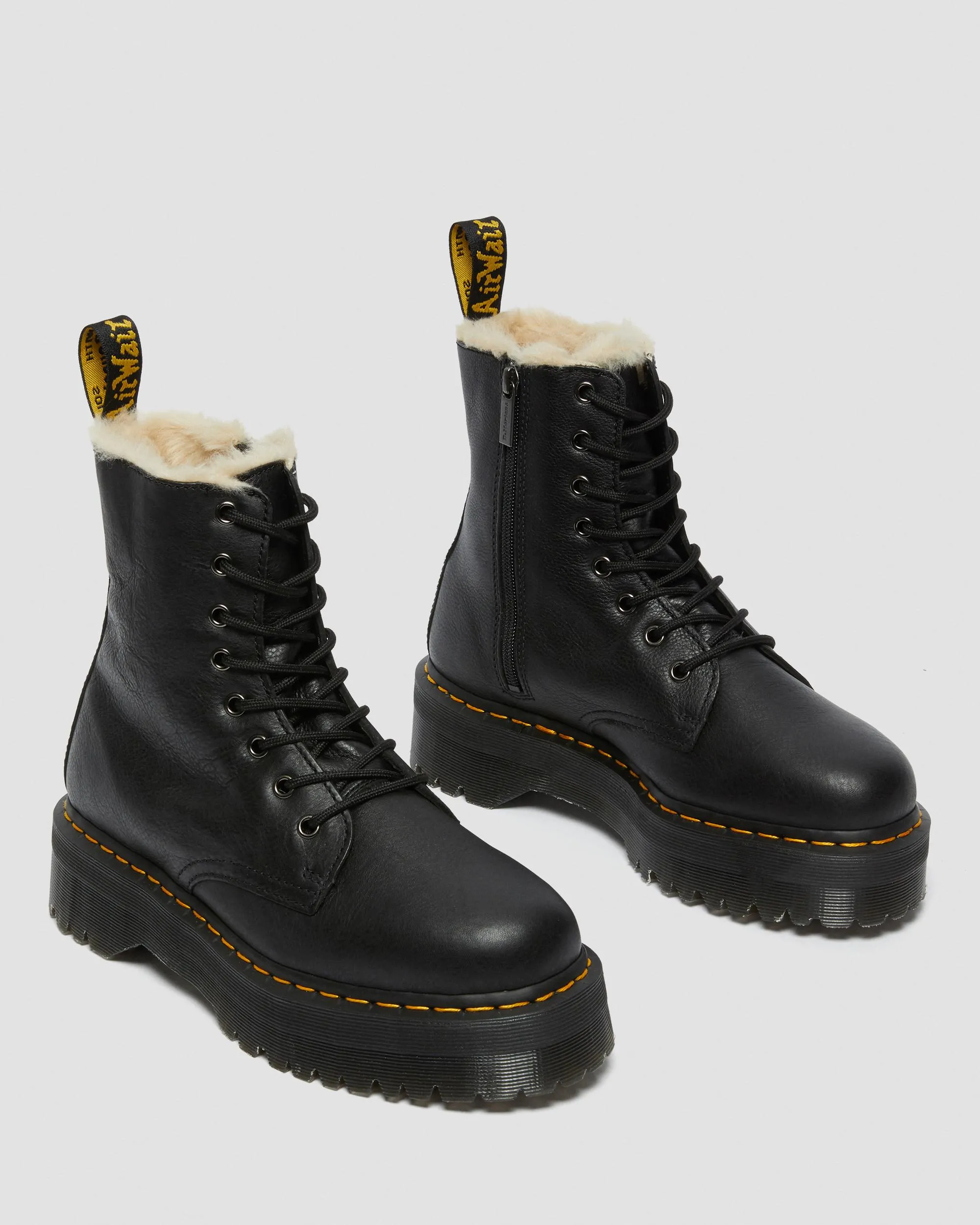 Botas con plataforma Jadon de piel con forro sintético