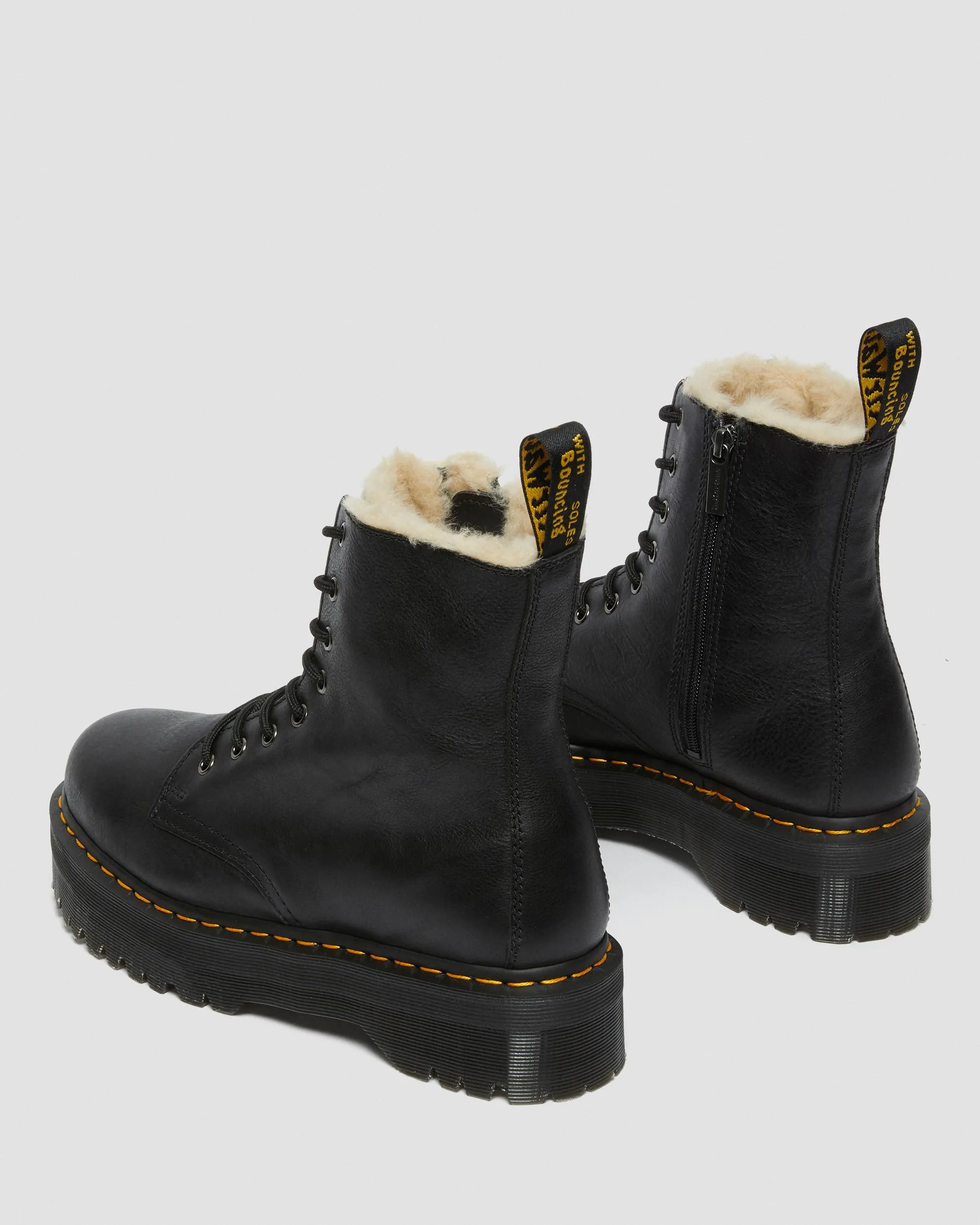 Botas con plataforma Jadon de piel con forro sintético