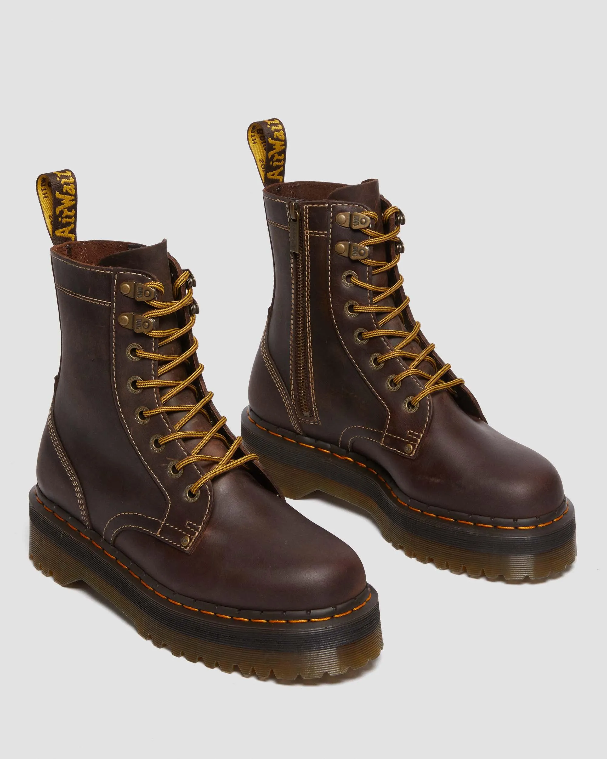 Botas con plataforma Jadon de piel