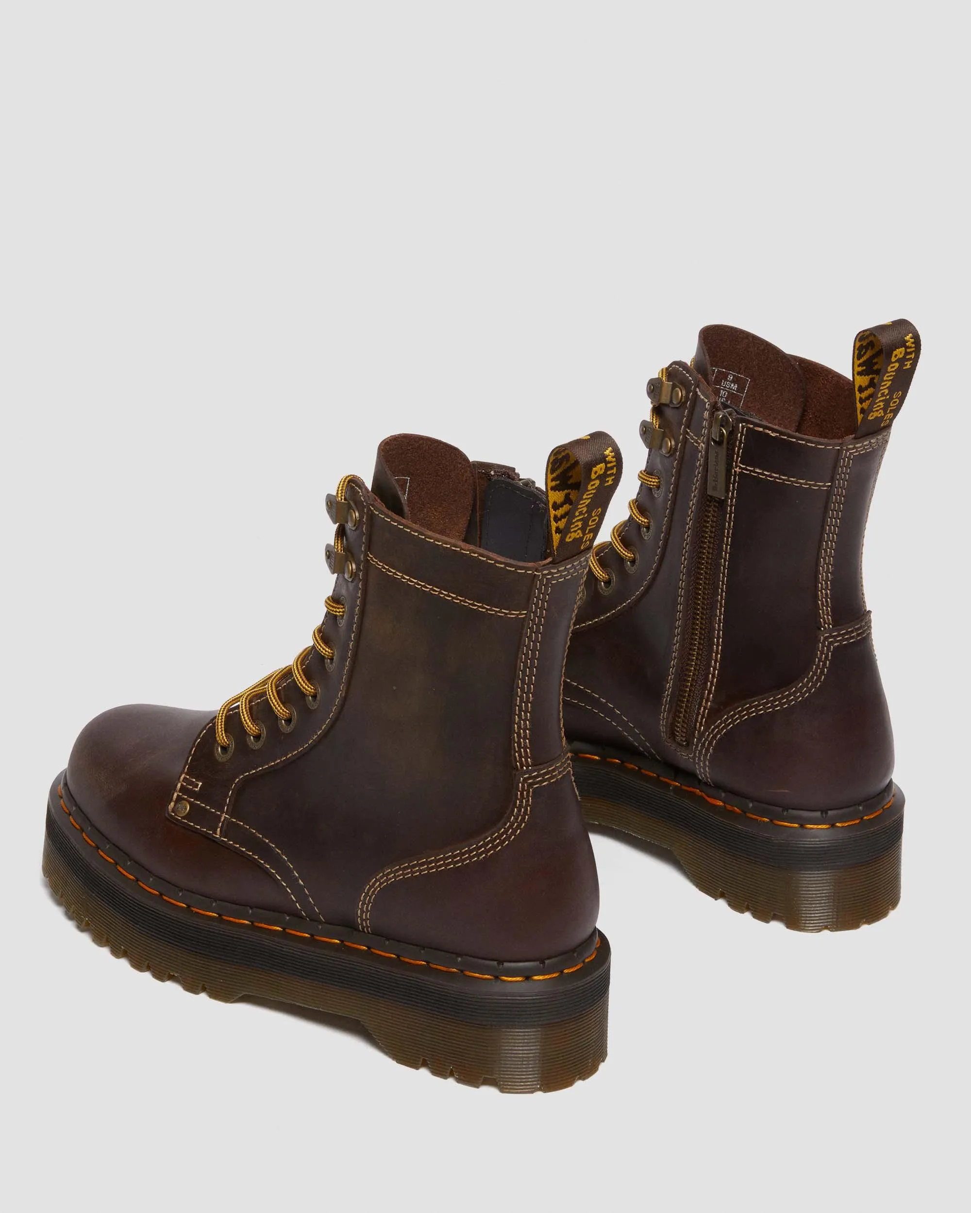 Botas con plataforma Jadon de piel