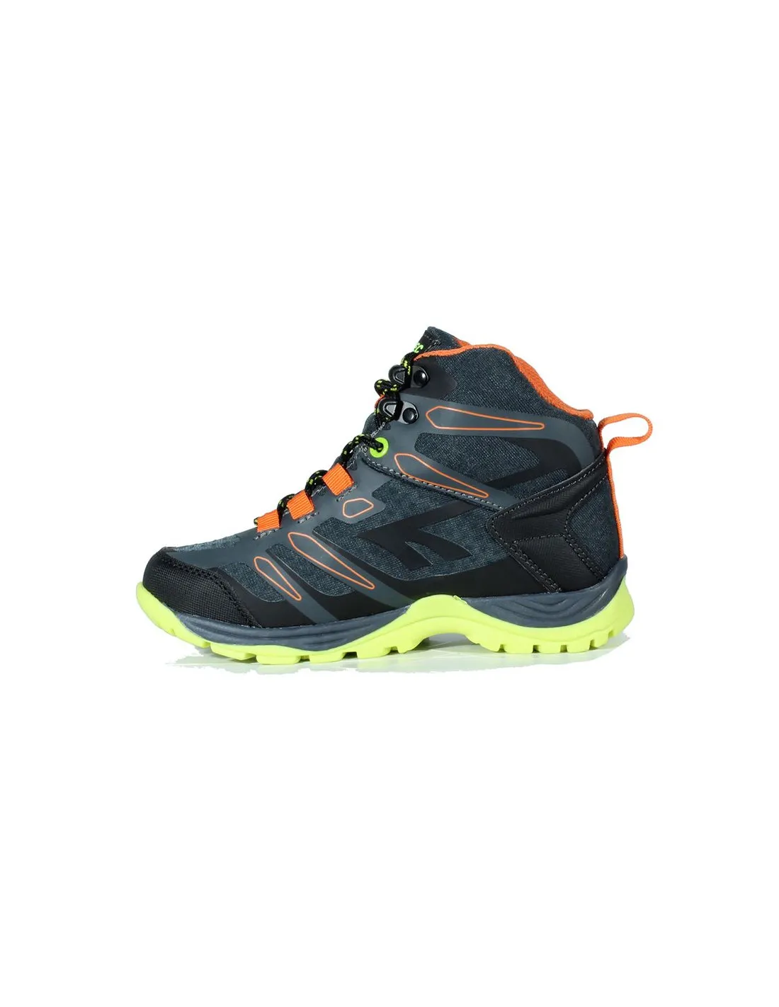 BOTAS DE MONTAñA HITEC TOUBKAL MID WATERPROOF CHARCOAL/LIMONCELLO INFANTIL