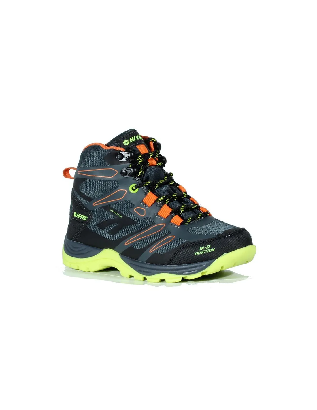 BOTAS DE MONTAñA HITEC TOUBKAL MID WATERPROOF CHARCOAL/LIMONCELLO INFANTIL