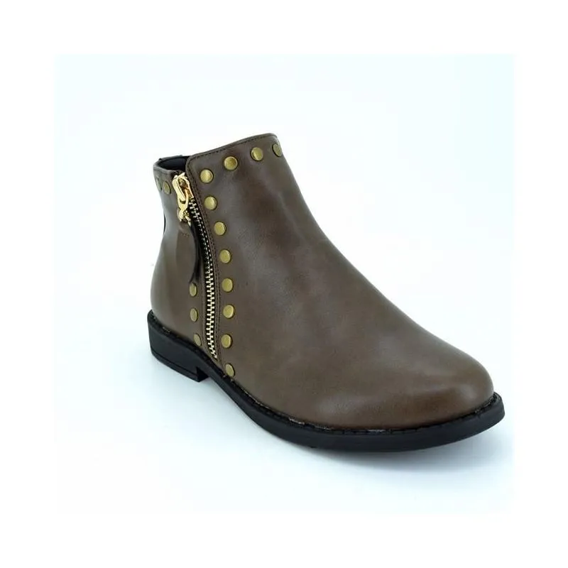 Botas niña con cremallera lateral