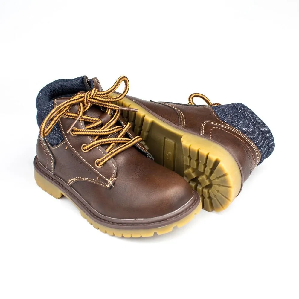 Botines Niño Marrón Modelo Montaña