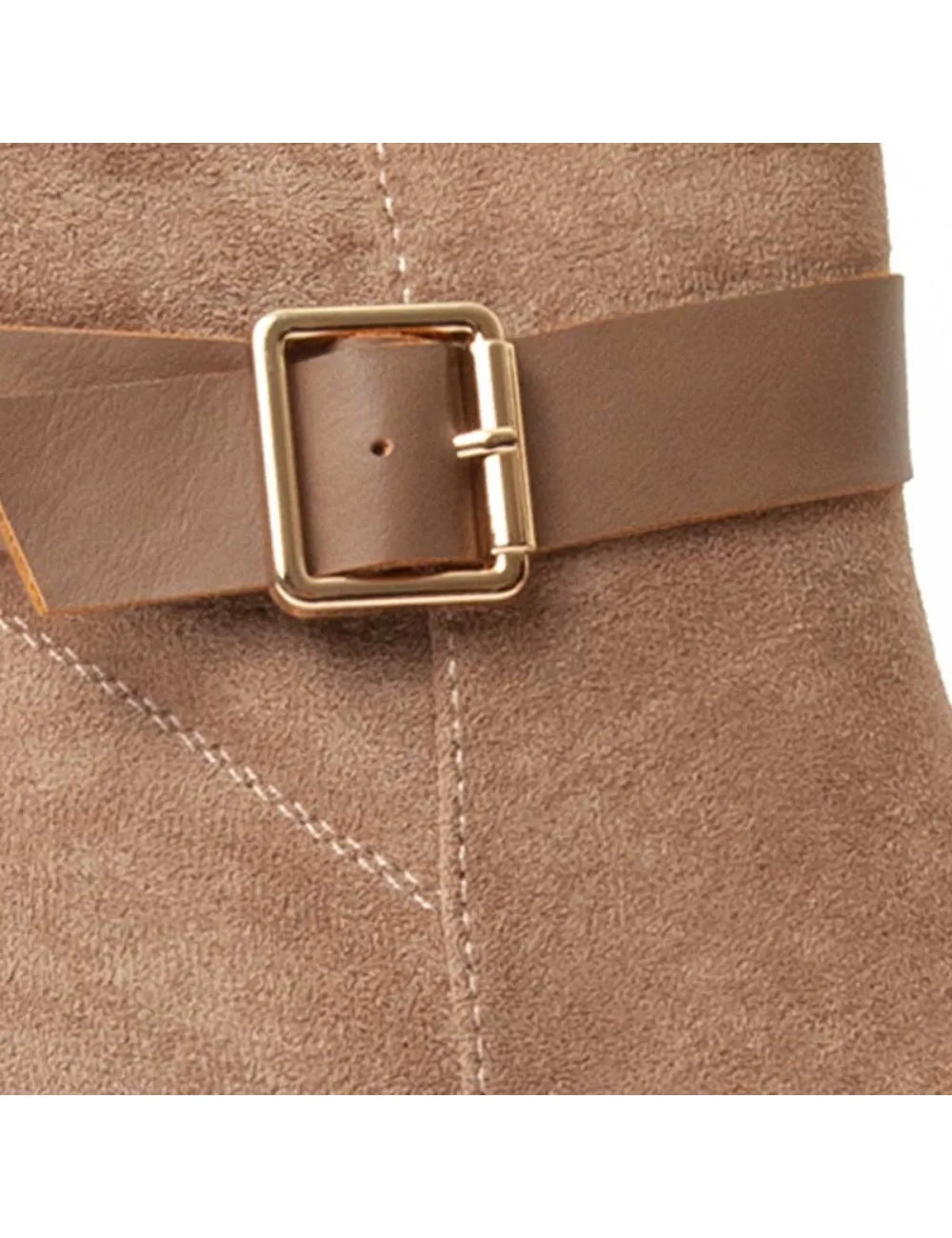 Botín De Tacón Para Mujer.  Montevita  Bottivita33  93996 Marrón