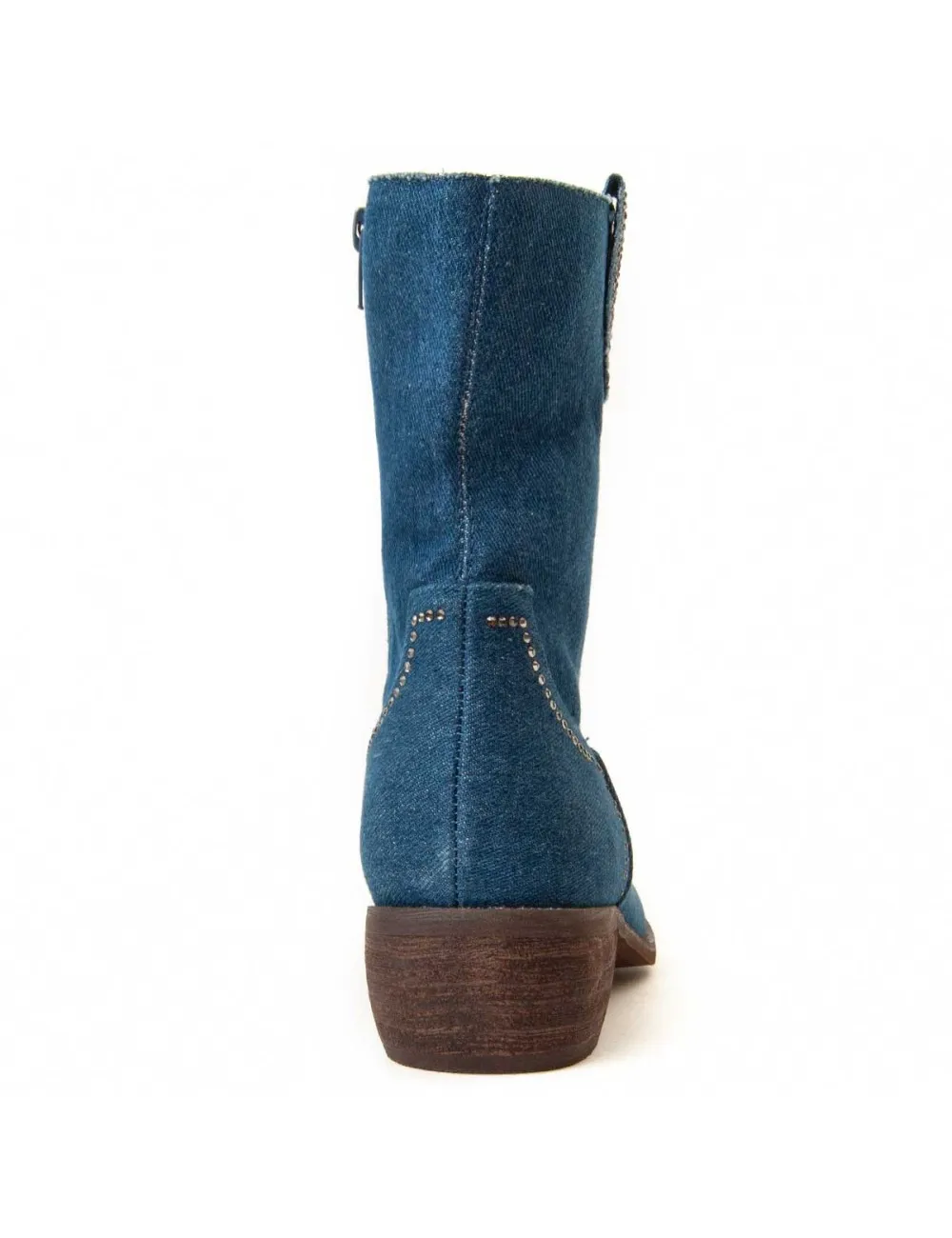 Botín De Tacón Para Mujer.  Montevita  Buonavitta2  94631 Azul