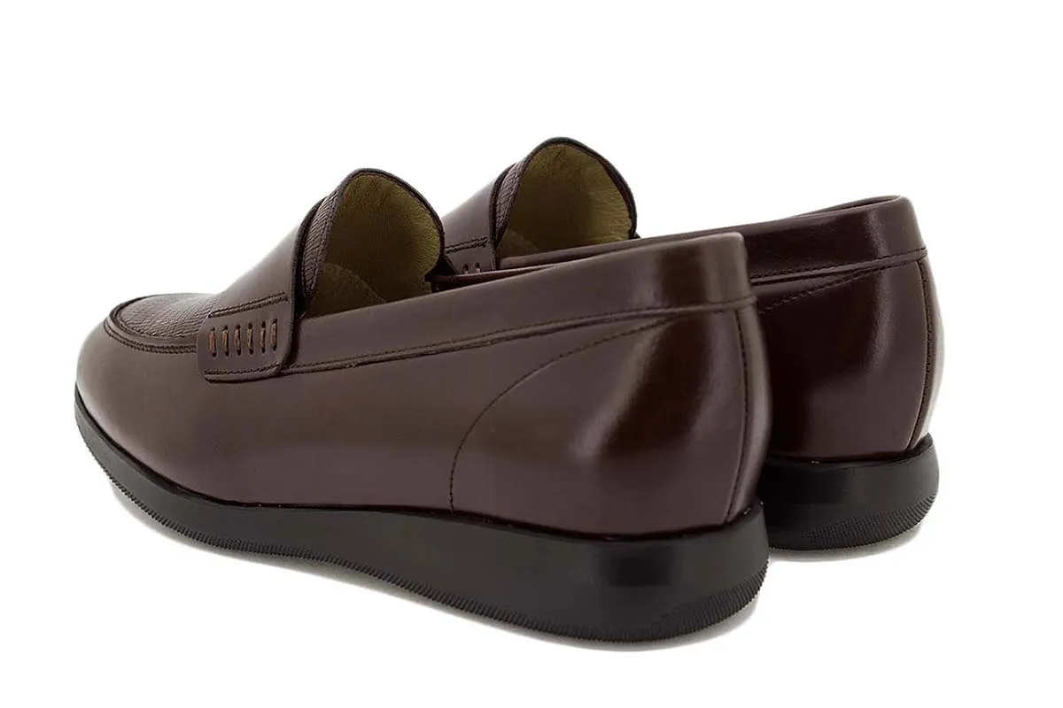 Brown Leather Moccasin 225544