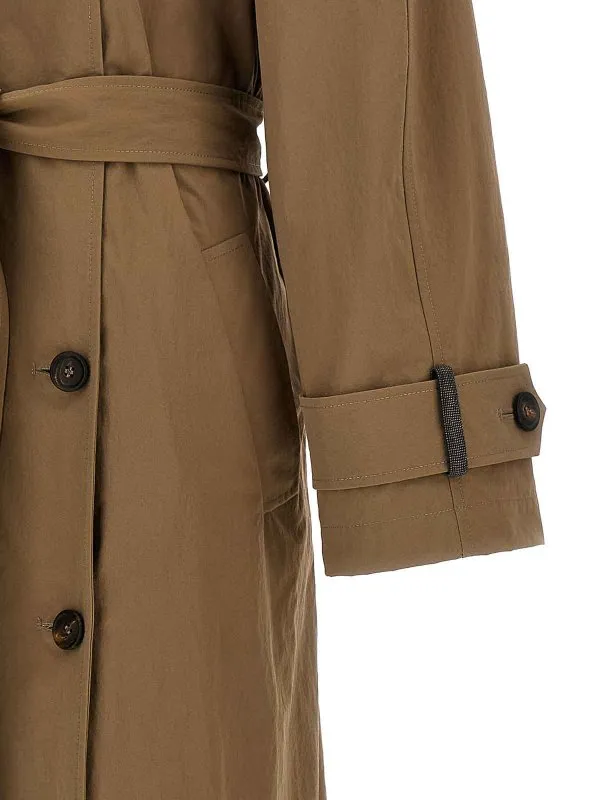 BRUNELLO CUCINELLI GABARDINA  BEIS