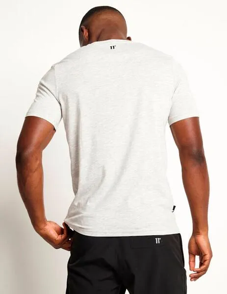 CAMISETA 11 DEGREES CUT AND SEW  GREY MARL/BLACK
