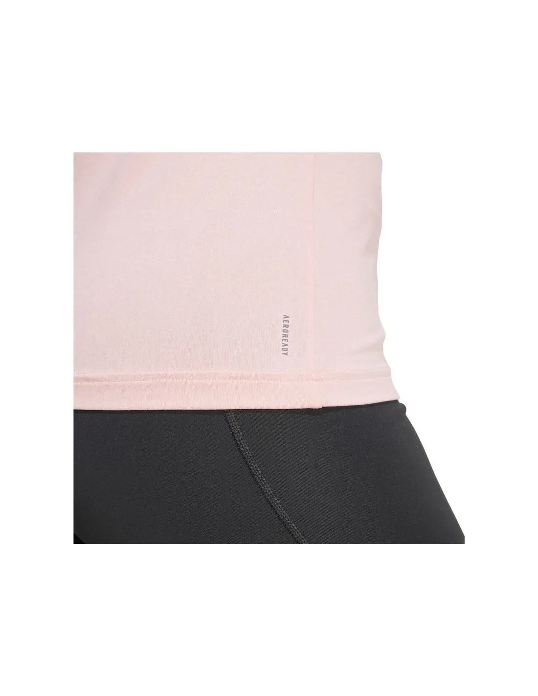 CAMISETA ADIDAS AEROREADY TRAIN ESSENTIALS MINIMAL BRANDING VNECK MUJER ROSA