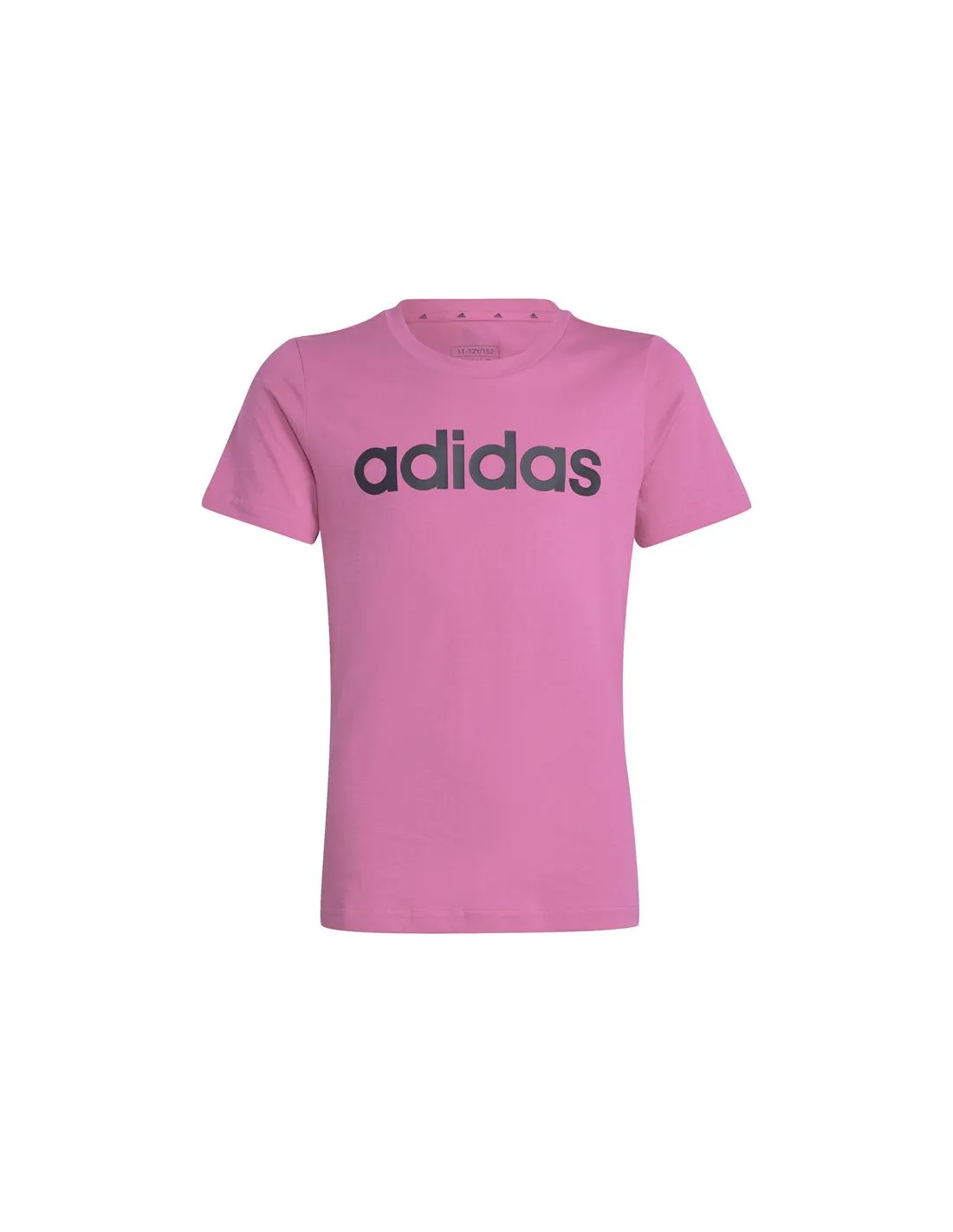 Camiseta adidas Essentials Linear Logo Cotton Slim Fit Niña Rosa