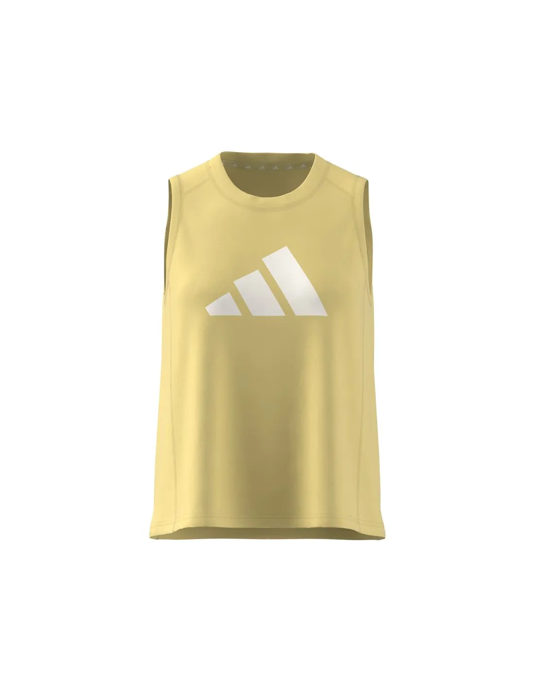Camiseta adidas Train Essentials Big Performance Logo Mujer Amarillo